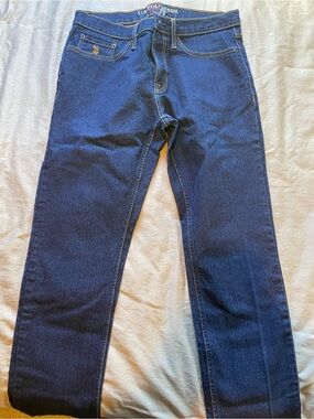 U.S. Polo Assn. Men’s Slim Straight Jeans - Dark Blue